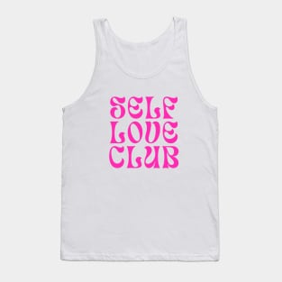 Self Love Club Typography Design Tank Top